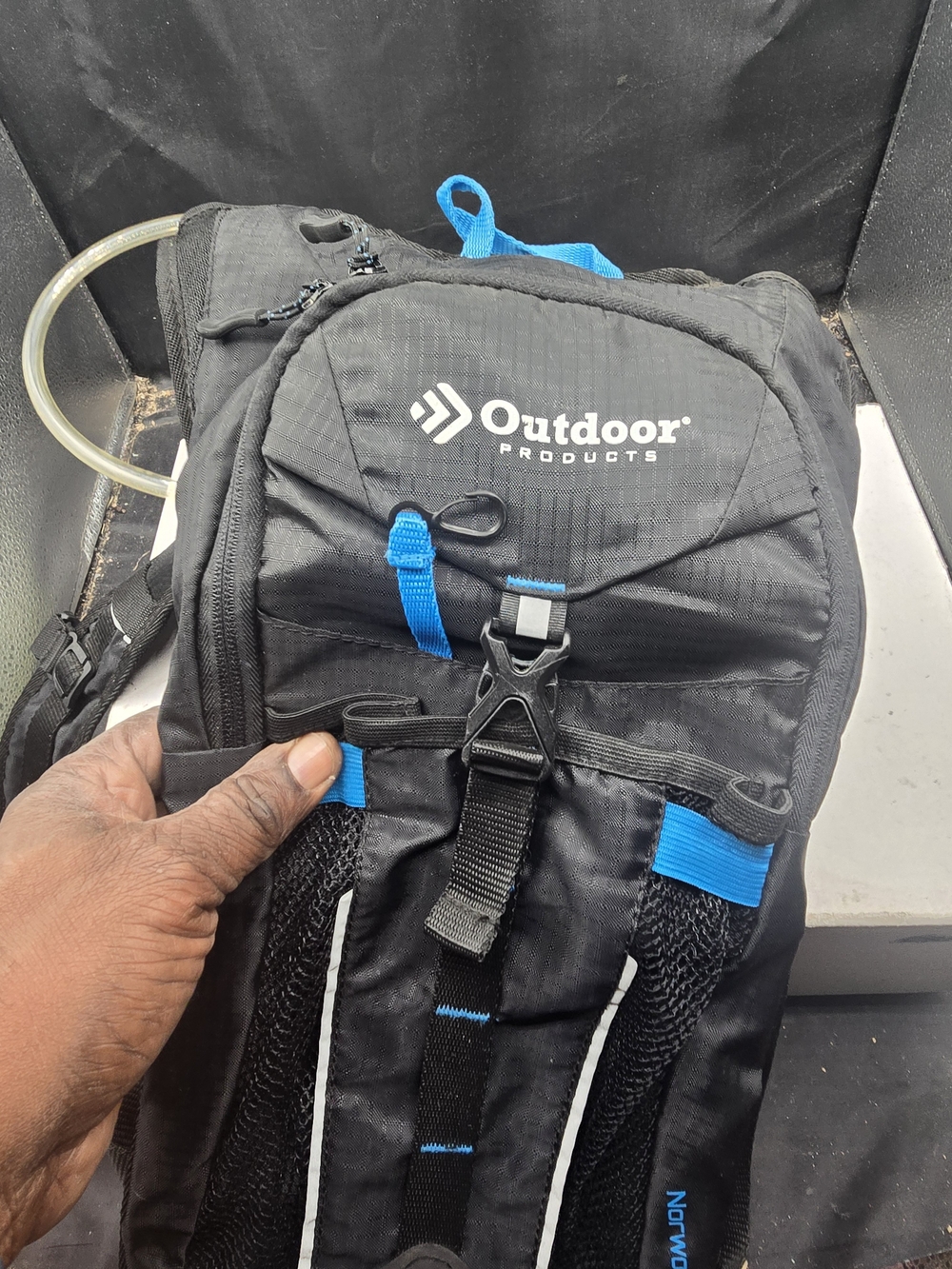 Outdoor Products Black & Blue Lightweight Hydration Backpack
